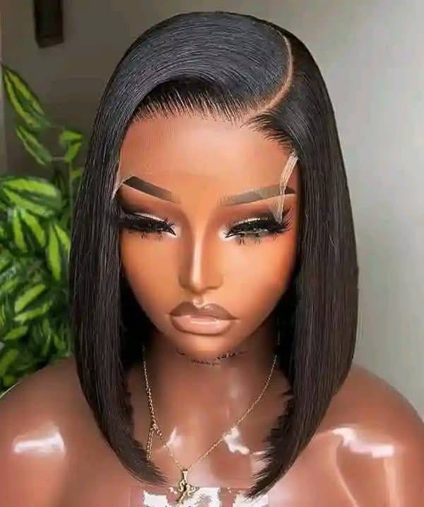 The Aurora, sleek side-part bob wig