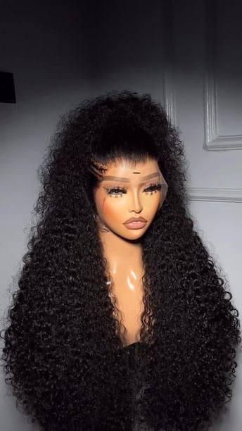 The Solstice, long deep curly wig